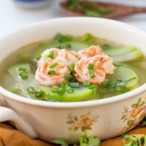 Canh Bau Nau Tom